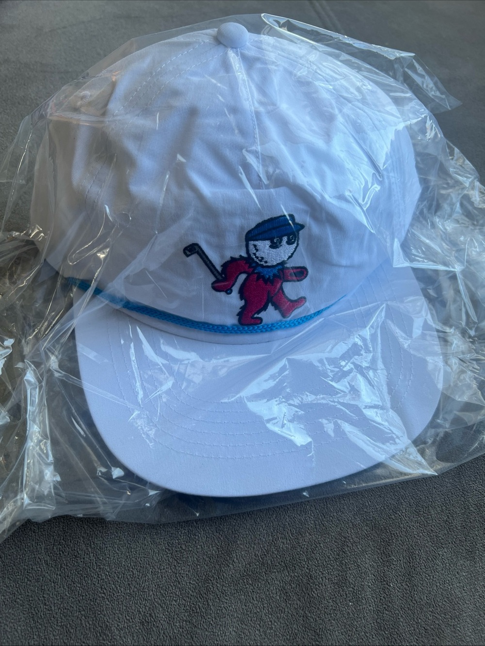 Malbon Dancing Buckets Rope Hat White/Blue RARE FIND! - Picture 6 of 6